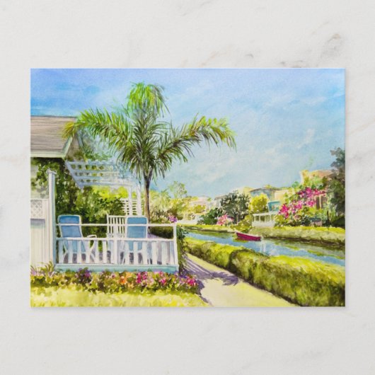 Canal Patio Briefkaart (Voorkant)