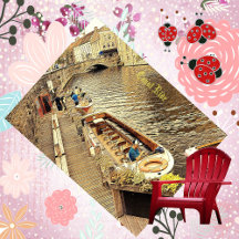 Canal Ride Boat Scenery Nog Water Decoratieve Kuns