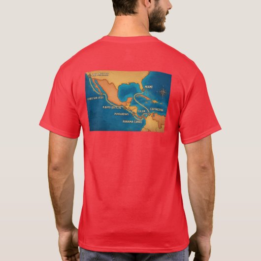 Canal Route Map T-shirt (Achterkant)
