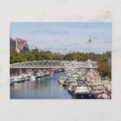 Canal Saint Martin - Parijs Briefkaart (Voorkant)