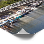 Canal Saint Martin - Parijs Poster (Hoek)