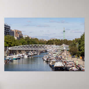 Canal Saint Martin - Parijs Poster