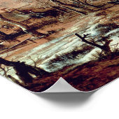 Canal Scene, bevroren Poster (Hoek)