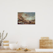 Canal Scene, bevroren Poster (Keuken)