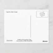 Canal St., New Orleans LA Briefkaart (Achterkant)