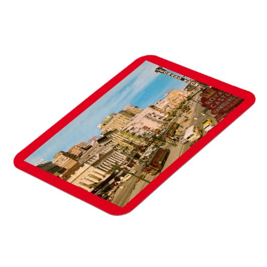 Canal St., New Orleans LA  Briefkaart Magneet (Linkerzijde)