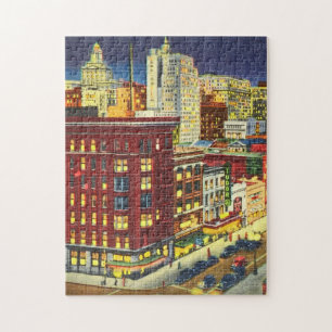 Canal Street in Night, New Orleans, Louisiana Legpuzzel