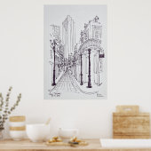 Canal Street | New Orleans, Louisiana Poster (Keuken)