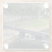 Canal Themed onderzetter Glazen Onderzetter (Achterkant)