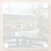 Canal Themed onderzetter Glazen Onderzetter (Achterkant)