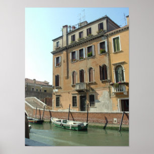 Canal van Venice Italië Poster