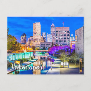 Canal Walk - Indianapolis, Indiana Briefkaart