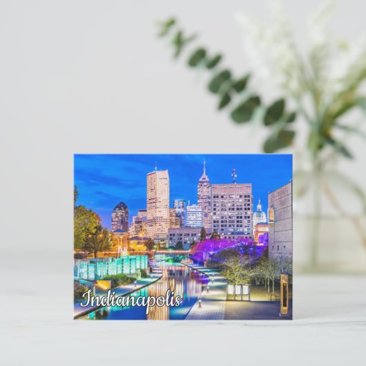 Canal Walk - Indianapolis, Indiana Briefkaart (Staand voorkant)