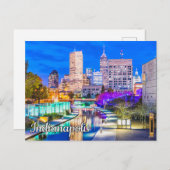 Canal Walk - Indianapolis, Indiana Briefkaart (Voorkant / Achterkant)
