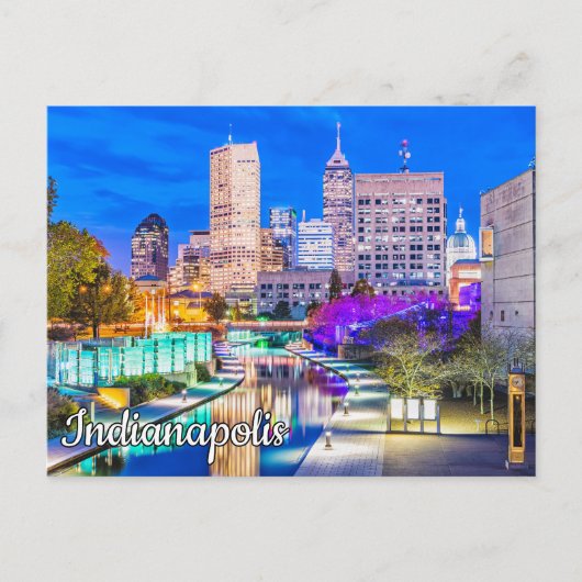 Canal Walk - Indianapolis, Indiana Briefkaart (Voorkant)