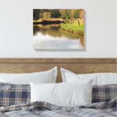 Canal Water Pond Wrapped Canvas Afdruk (Insitu (Slaapkamer))