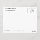 Canal Zone Tokens Collage Briefkaart (Achterkant)