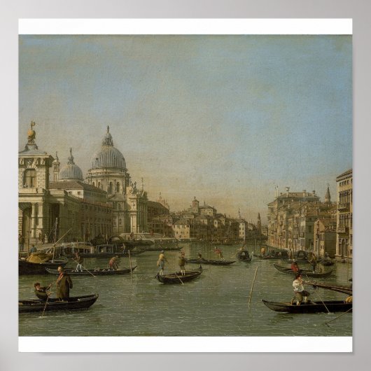 Canaletto - De ingang van het Grand Canal Venice Poster (Voorkant)