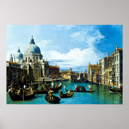 Canaletto: De ingang van het Grote Kanaal, Venetië Poster (Voorkant)