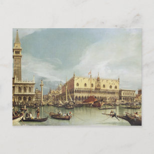 Canaletto - De Molo, Venetië Briefkaart