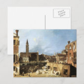 Canaletto, de Stonemason's baard. Briefkaart (Voorkant / Achterkant)