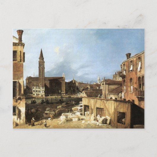 Canaletto, de Stonemason's baard. Briefkaart (Voorkant)