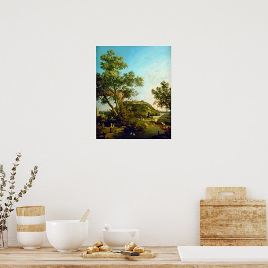 Canaletto English Landscape Capriccio Poster (Keuken)