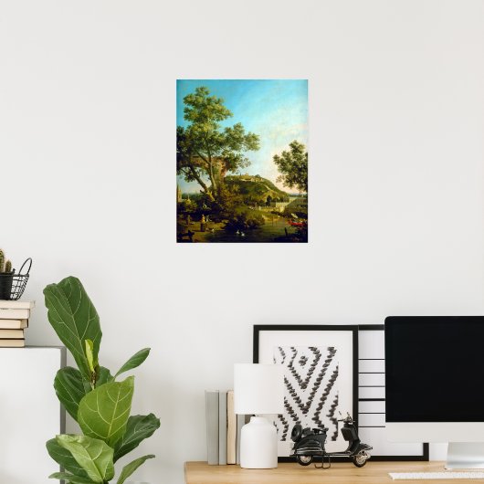 Canaletto English Landscape Capriccio Poster (Thuiskantoor)