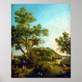 Canaletto English Landscape Capriccio Poster (Voorkant)