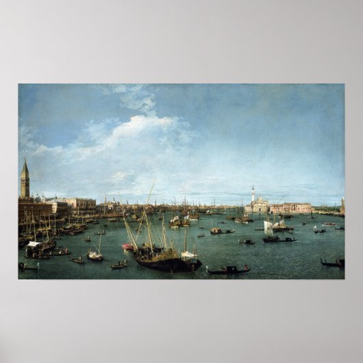 Canaletto (Giovanni Antonio Canal) Bacino di San Poster (Voorkant)