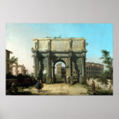 Canaletto Italiaans Uitzicht van de Arch of Consta Poster (Voorkant)