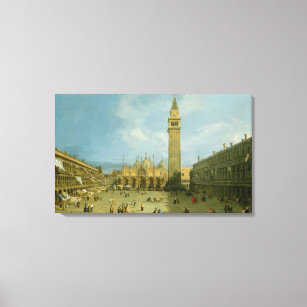 Canaletto   Piazza San Marco Canvas Afdruk