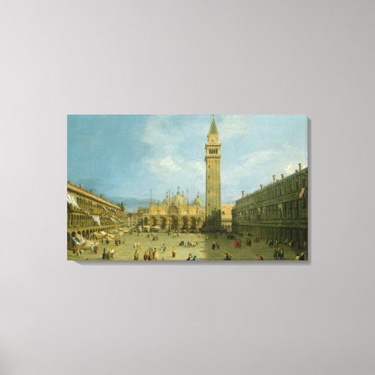 Canaletto | Piazza San Marco Canvas Afdruk (Voorkant)