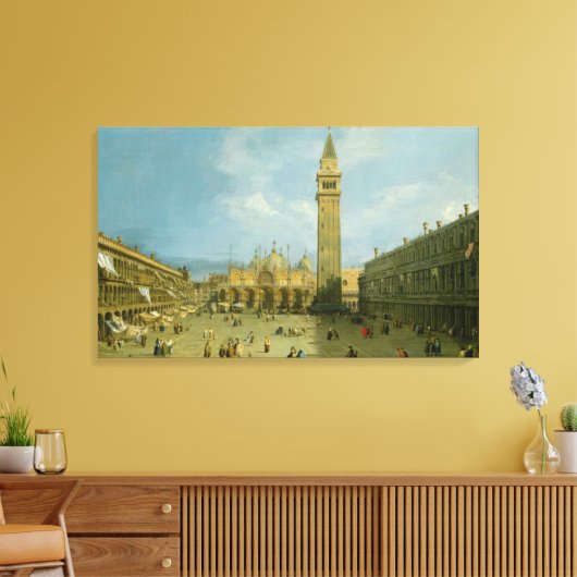 Canaletto | Piazza San Marco Canvas Afdruk (Insitu (Woonkamer))