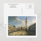 Canaletto Piazza San Marco Fine Briefkaart (Voorkant / Achterkant)