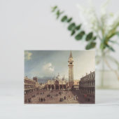 Canaletto- Piazza San Marco met de Basilica Briefkaart (Staand voorkant)