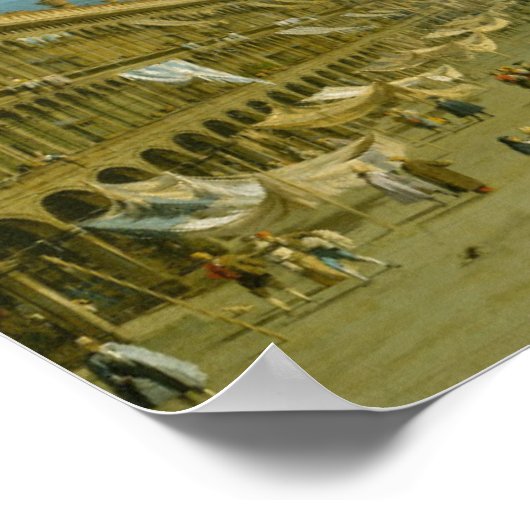 Canaletto | Piazza San Marco Poster (Hoek)