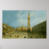 Canaletto | Piazza San Marco Poster (Voorkant)