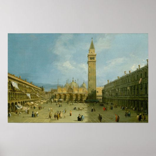 Canaletto | Piazza San Marco Poster (Voorkant)