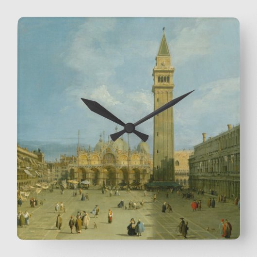 Canaletto | Piazza San Marco Vierkante Klok (Voorkant)