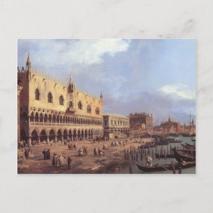 Canaletto- Riva degli Schiavoni: Kijken naar oost Briefkaart