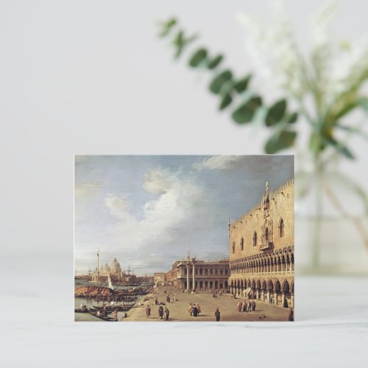 Canaletto- Uitzicht van het Ducal Palace Briefkaart (Staand voorkant)