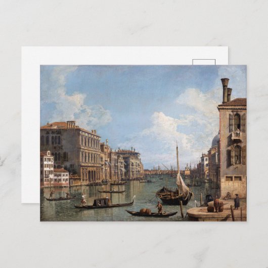 Canaletto Uitzicht van het Grote Kanaal Briefkaart (Voorkant / Achterkant)