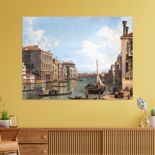 Canaletto Uitzicht van het Grote Kanaal Canvas Afdruk (Insitu (Woonkamer))