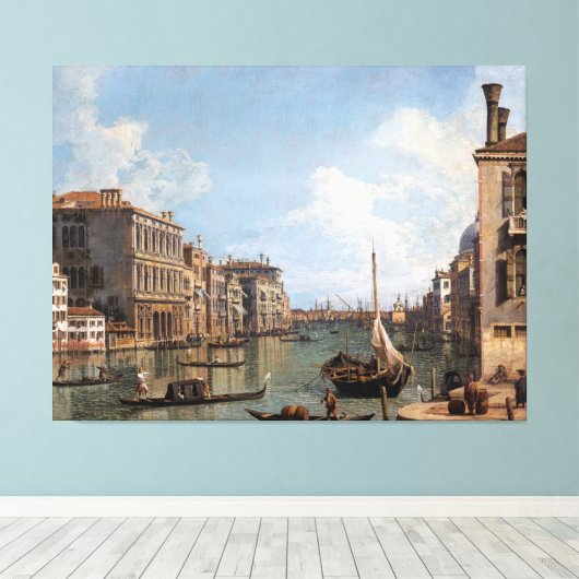 Canaletto Uitzicht van het Grote Kanaal Canvas Afdruk (Insitu (Houten vloer))