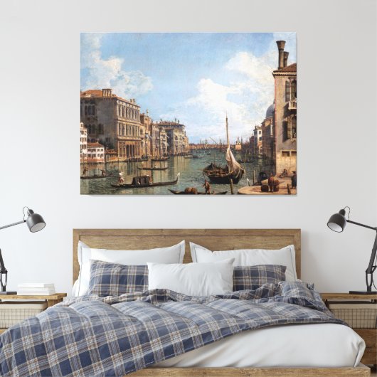 Canaletto Uitzicht van het Grote Kanaal Canvas Afdruk (Insitu (Slaapkamer))