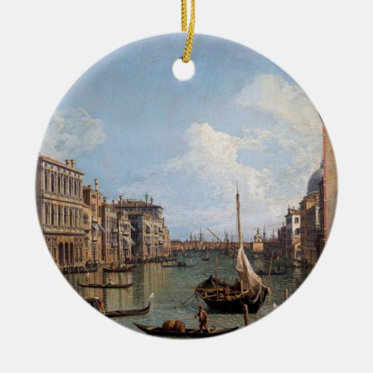 Canaletto Uitzicht van het Grote Kanaal Keramisch Ornament (Voorkant)