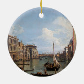 Canaletto Uitzicht van het Grote Kanaal Keramisch Ornament (Achterkant)