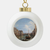 Canaletto Uitzicht van het Grote Kanaal Keramische Bal Ornament (Voorkant)