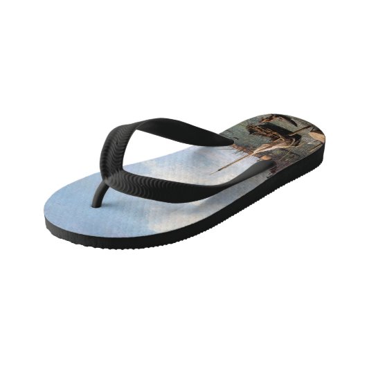 Canaletto Uitzicht van het Grote Kanaal Kinder Teenslippers (Schuin)